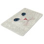 Mijölnir Blue Eyes 40 x 60 cm Alfombrilla de Baño 100% Poliéster Antialérgica Antideslizante Lavable a Máquina